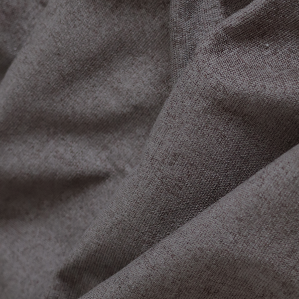 Lima Plain Smooth Textured Chenille In Brown Colour Upholstery Fabric CTR-2436