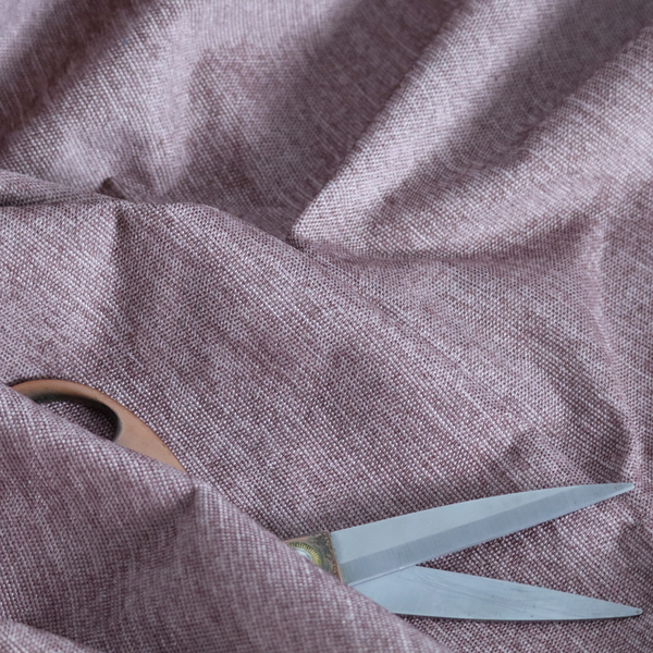 Lima Plain Smooth Textured Chenille In Pink Colour Upholstery Fabric CTR-2437