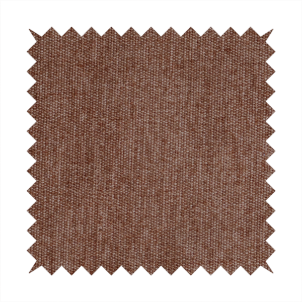 Lima Plain Smooth Textured Chenille In Orange Colour Upholstery Fabric CTR-2438