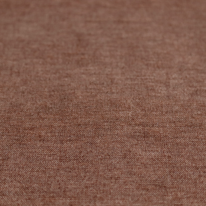 Lima Plain Smooth Textured Chenille In Orange Colour Upholstery Fabric CTR-2438