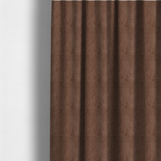 Lima Plain Smooth Textured Chenille In Orange Colour Upholstery Fabric CTR-2438 - Made To Measure Curtains