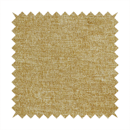 Lima Plain Smooth Textured Chenille In Yellow Colour Upholstery Fabric CTR-2439