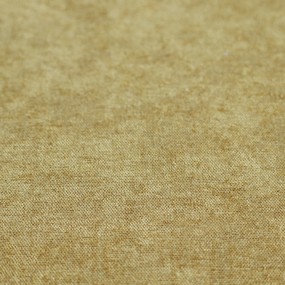 Lima Plain Smooth Textured Chenille In Yellow Colour Upholstery Fabric CTR-2439