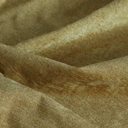 Lima Plain Smooth Textured Chenille In Yellow Colour Upholstery Fabric CTR-2439