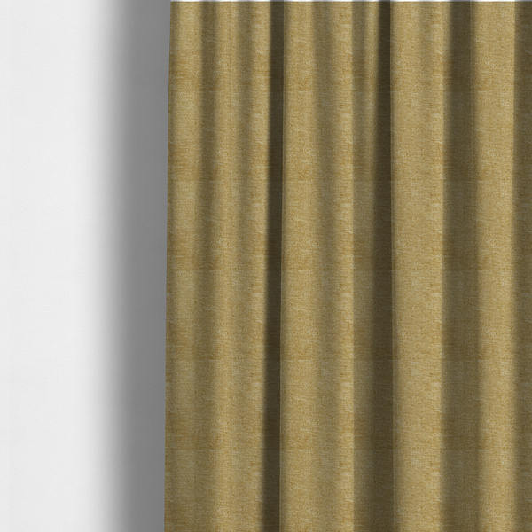 Lima Plain Smooth Textured Chenille In Yellow Colour Upholstery Fabric CTR-2439 - Made To Measure Curtains