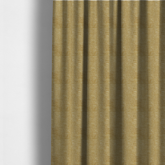 Lima Plain Smooth Textured Chenille In Yellow Colour Upholstery Fabric CTR-2439 - Made To Measure Curtains