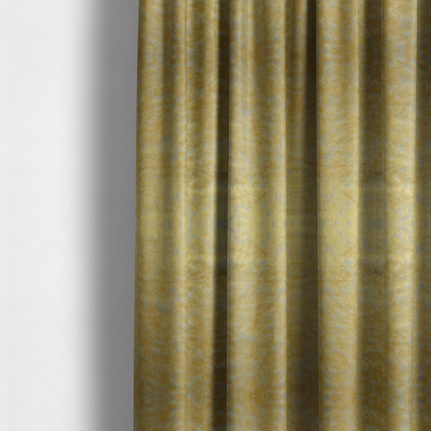 Brooklyn Marble Pattern Velvet Yellow Upholstery Fabric CTR-2439 - Made To Measure Curtains