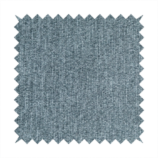 Lima Plain Smooth Textured Chenille In Teal Colour Upholstery Fabric CTR-2440