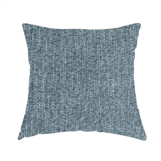 Lima Plain Smooth Textured Chenille In Teal Colour Upholstery Fabric CTR-2440 - Handmade Cushions
