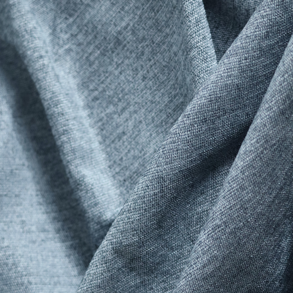 Lima Plain Smooth Textured Chenille In Teal Colour Upholstery Fabric CTR-2440