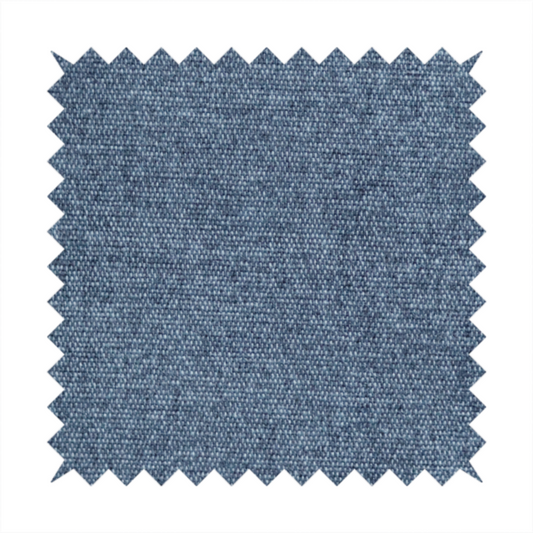 Lima Plain Smooth Textured Chenille In Dark Blue Colour Upholstery Fabric CTR-2441