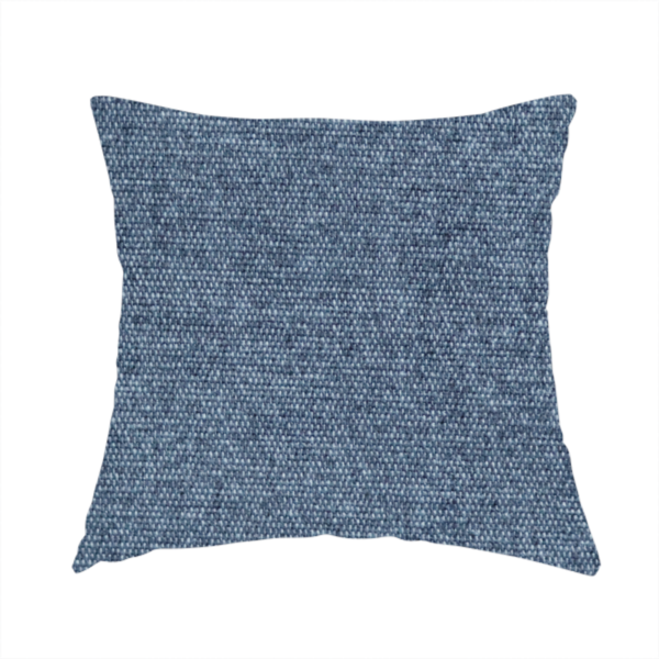 Lima Plain Smooth Textured Chenille In Dark Blue Colour Upholstery Fabric CTR-2441 - Handmade Cushions