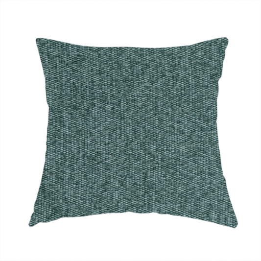 Lima Plain Smooth Textured Chenille In Dark Green Colour Upholstery Fabric CTR-2442 - Handmade Cushions
