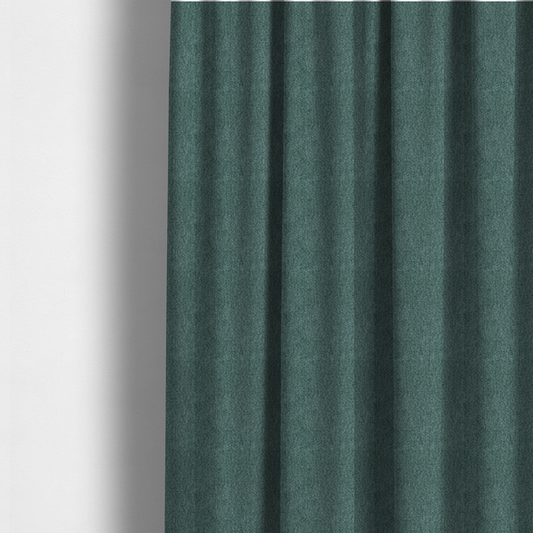 Lima Plain Smooth Textured Chenille In Dark Green Colour Upholstery Fabric CTR-2442 - Made To Measure Curtains
