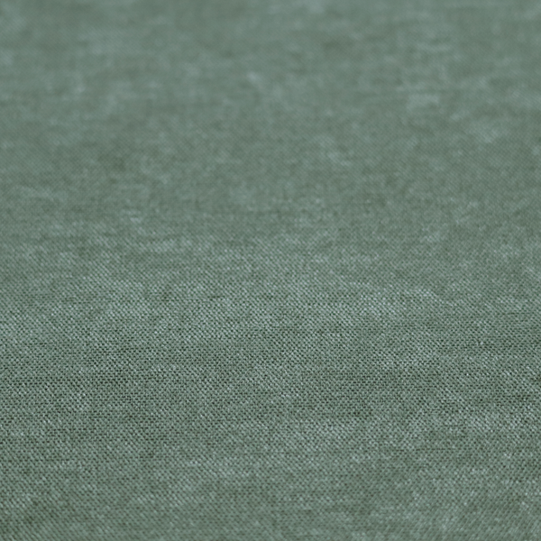 Lima Plain Smooth Textured Chenille In Green Colour Upholstery Fabric CTR-2443