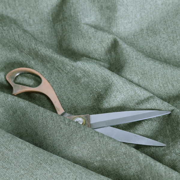 Lima Plain Smooth Textured Chenille In Green Colour Upholstery Fabric CTR-2443