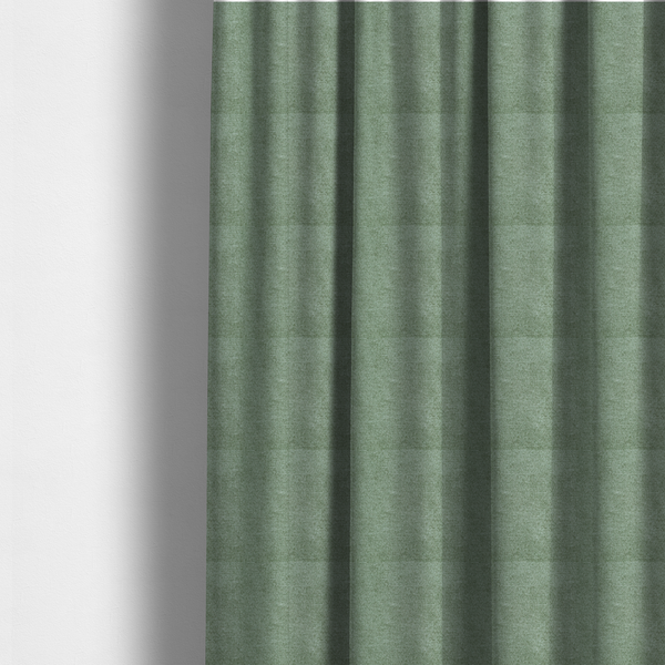 Lima Plain Smooth Textured Chenille In Green Colour Upholstery Fabric CTR-2443 - Made To Measure Curtains