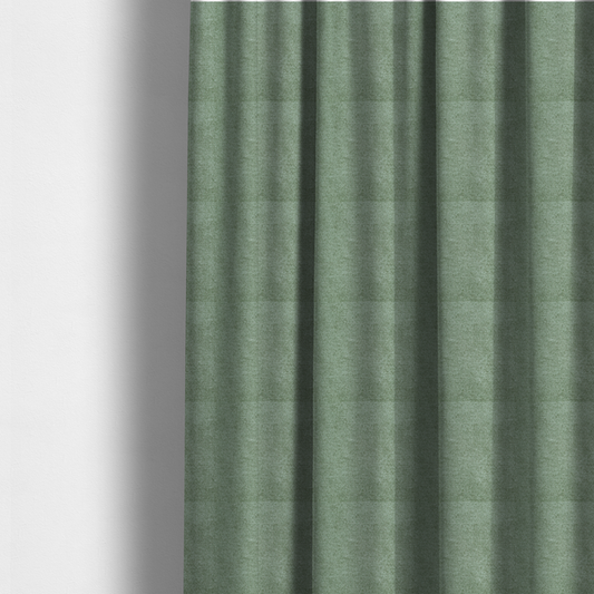 Lima Plain Smooth Textured Chenille In Green Colour Upholstery Fabric CTR-2443 - Made To Measure Curtains