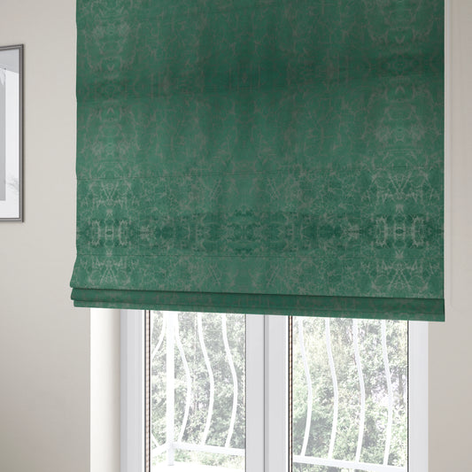 Brooklyn Marble Pattern Velvet Green Upholstery Fabric CTR-2443 - Roman Blinds