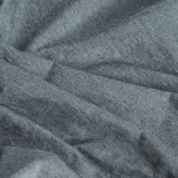 Lima Plain Smooth Textured Chenille In Dark Grey Colour Upholstery Fabric CTR-2445