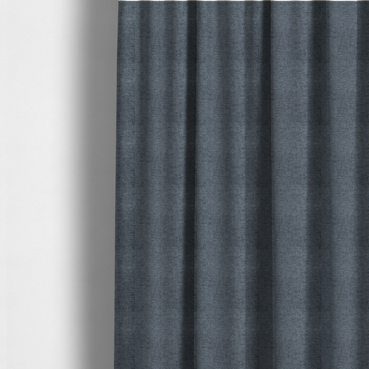 Lima Plain Smooth Textured Chenille In Dark Grey Colour Upholstery Fabric CTR-2445 - Made To Measure Curtains