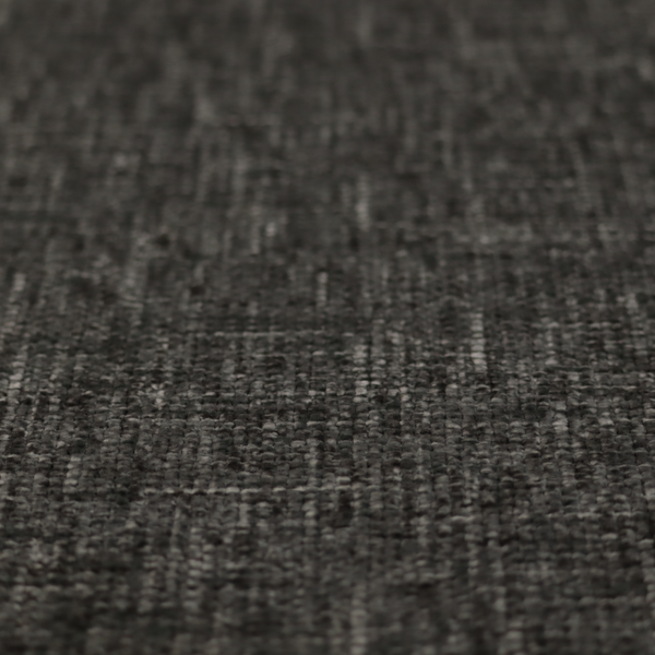 Parson Soft Velour Printed Weave Effect Upholstery Fabric Dark Grey Colour CTR-2448