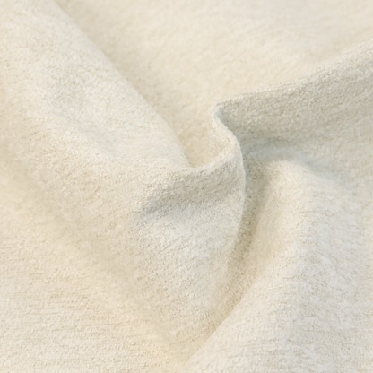 Seoul Boucle Upholstery Fabric Bright White Colour CTR-2449 - Made To Measure Curtains
