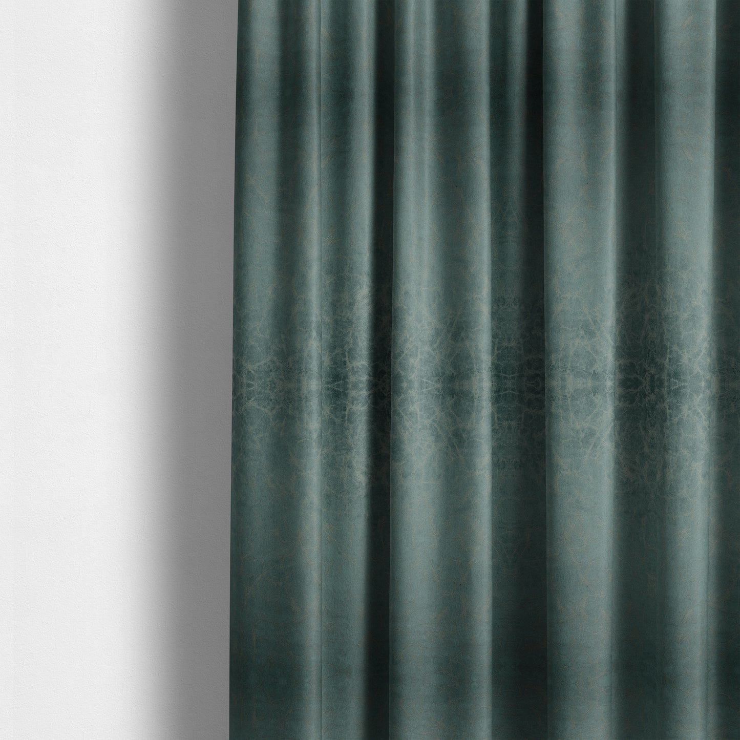 Brooklyn Marble Pattern Velvet Teal Upholstery Fabric CTR-2450 - Made To Measure Curtains