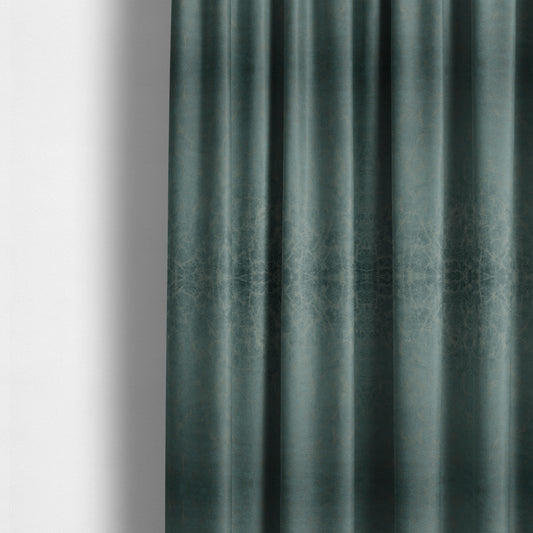 Brooklyn Marble Pattern Velvet Teal Upholstery Fabric CTR-2450 - Made To Measure Curtains