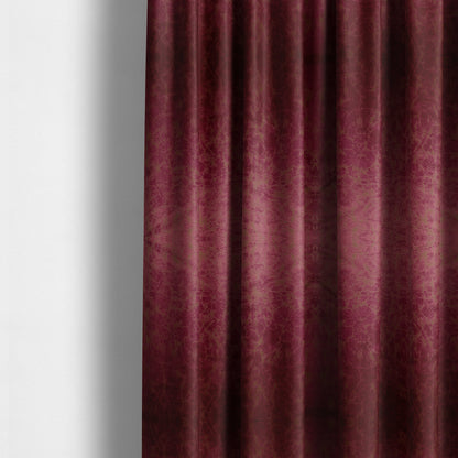 Brooklyn Marble Pattern Velvet Red Burgundy Upholstery Fabric CTR-2451 - Made To Measure Curtains