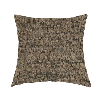 Seoul Boucle Upholstery Fabric Brown Colour CTR-2453 - Handmade Cushions