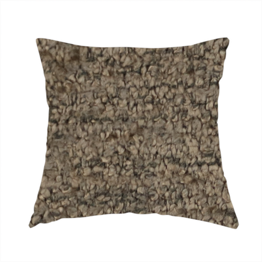 Seoul Boucle Upholstery Fabric Brown Colour CTR-2453 - Handmade Cushions