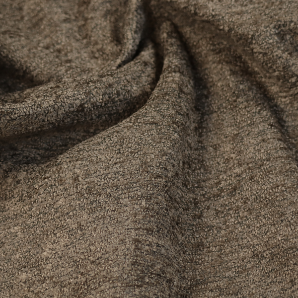 Seoul Boucle Upholstery Fabric Brown Colour CTR-2453 - Made To Measure Curtains