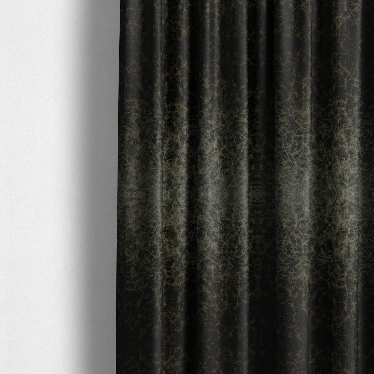 Brooklyn Marble Pattern Velvet Black Upholstery Fabric CTR-2453 - Made To Measure Curtains