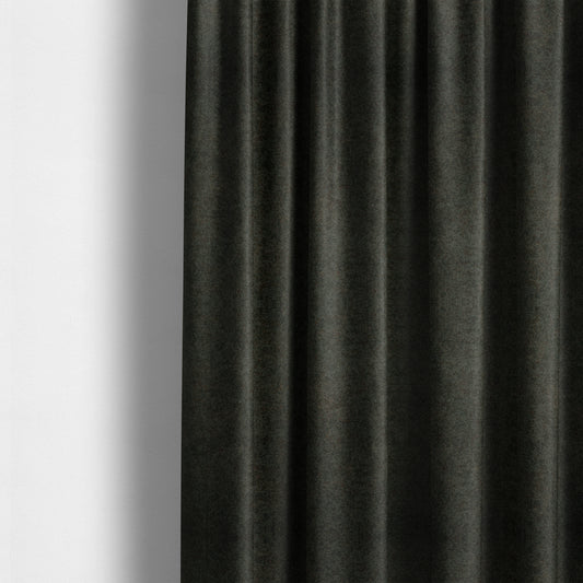 Habitat Aged Look Soft Suede Black Upholstery Fabric CTR-2467 - Made To Measure Curtains