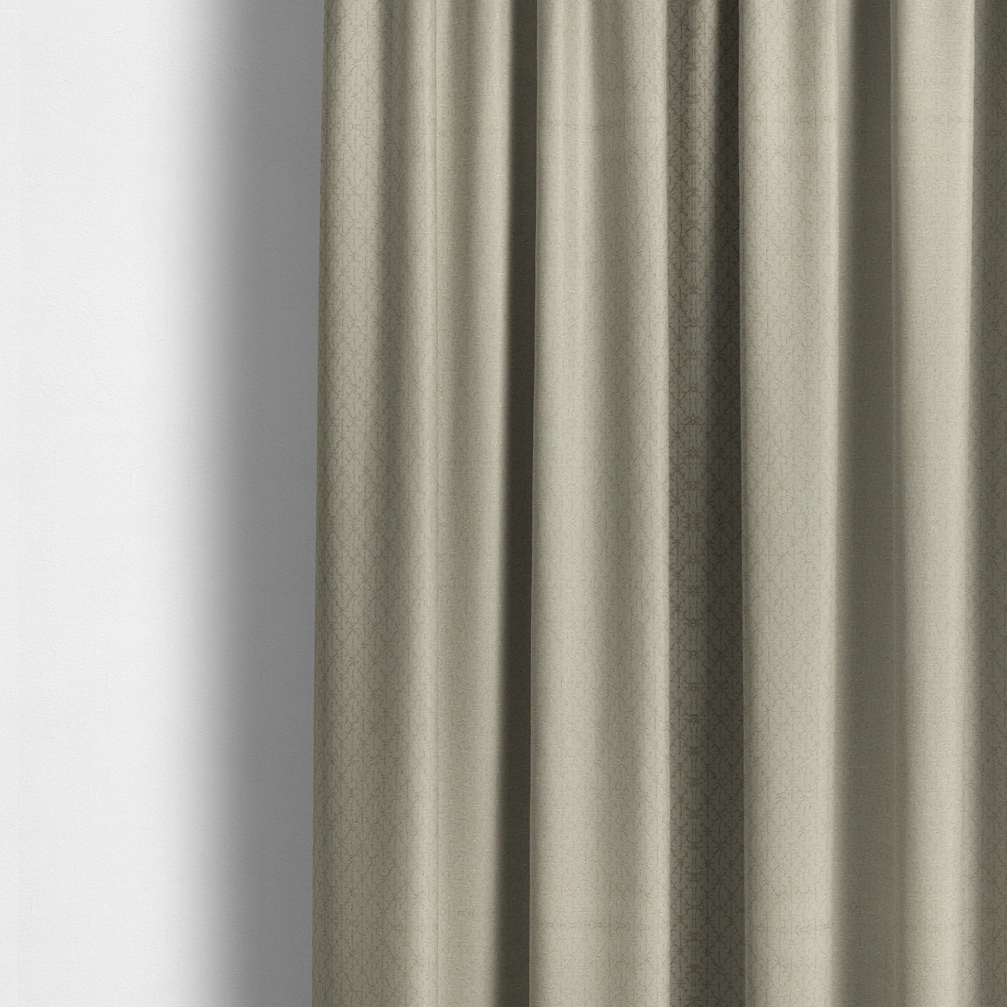 Baraka Geometric Pattern Cream Beige Colour Upholstery Fabric CTR-2489 - Made To Measure Curtains