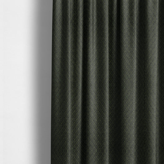 Baraka Geometric Pattern Black Green Colour Upholstery Fabric CTR-2496 - Made To Measure Curtains