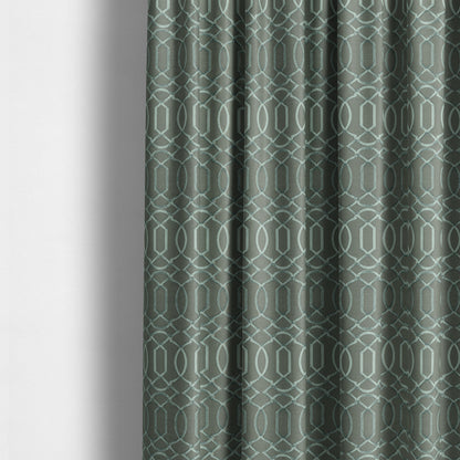 Paradise Trellis Pattern In Green Upholstery Fabric CTR-2520 - Made To Measure Curtains