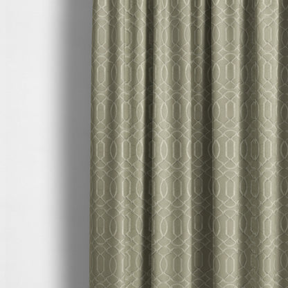 Paradise Trellis Pattern In Beige Upholstery Fabric CTR-2523 - Made To Measure Curtains