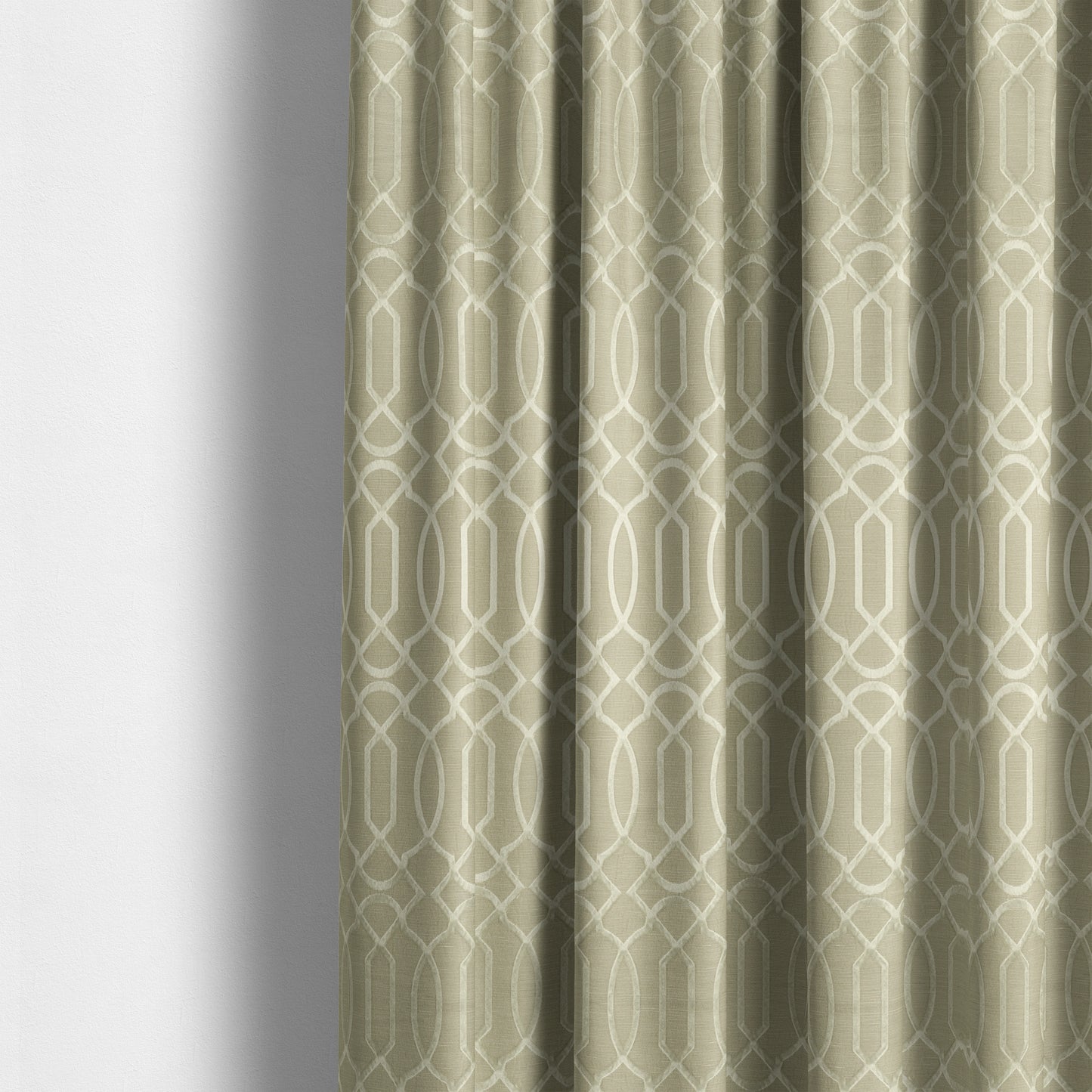 Paradise Trellis Pattern In Cream Upholstery Fabric CTR-2529 - Made To Measure Curtains