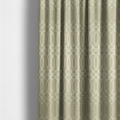 Paradise Trellis Pattern In Cream Upholstery Fabric CTR-2529 - Made To Measure Curtains