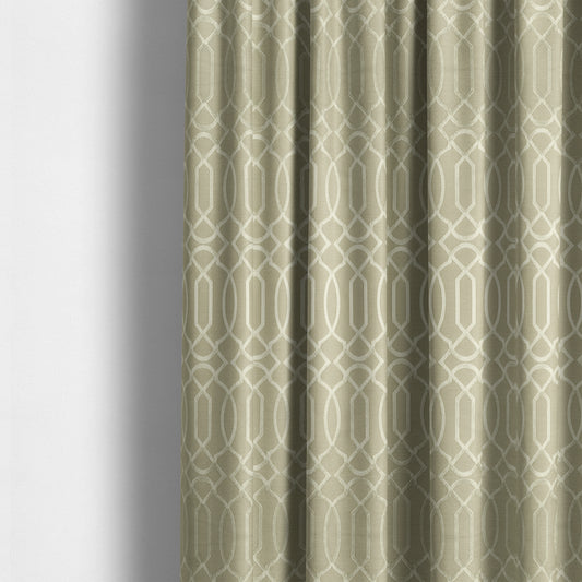 Paradise Trellis Pattern In Cream Upholstery Fabric CTR-2529 - Made To Measure Curtains