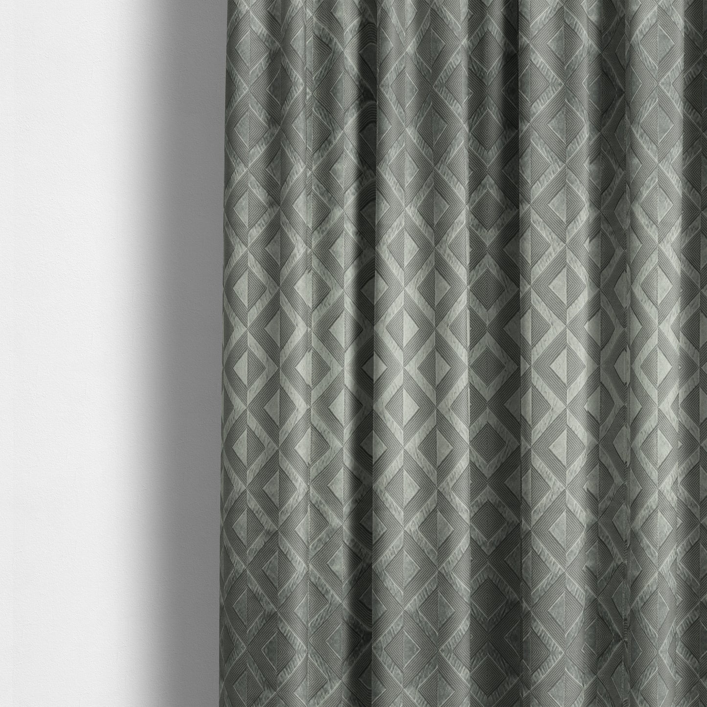 Paradise Trellis Pattern In Grey Upholstery Fabric CTR-2532 - Made To Measure Curtains