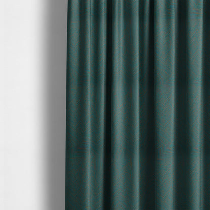 Cotswold Abstract Pattern Teal Blue Colour Upholstery Fabric CTR-2552 - Made To Measure Curtains