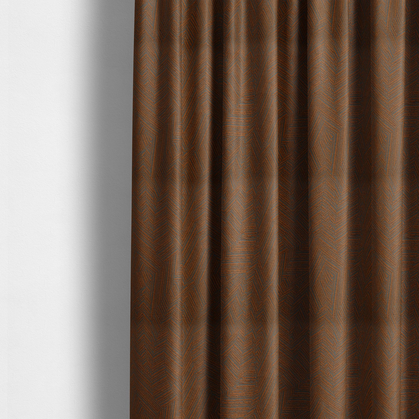 Cotswold Abstract Pattern Orange Colour Upholstery Fabric CTR-2555 - Made To Measure Curtains