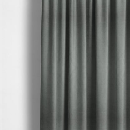 Atlantic Ribbed Textured Plain Cotton Feel Velvet Blue Upholstery Fabric CTR-2562 - Made To Measure Curtains