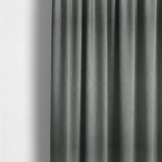 Atlantic Ribbed Textured Plain Cotton Feel Velvet Blue Upholstery Fabric CTR-2562 - Made To Measure Curtains