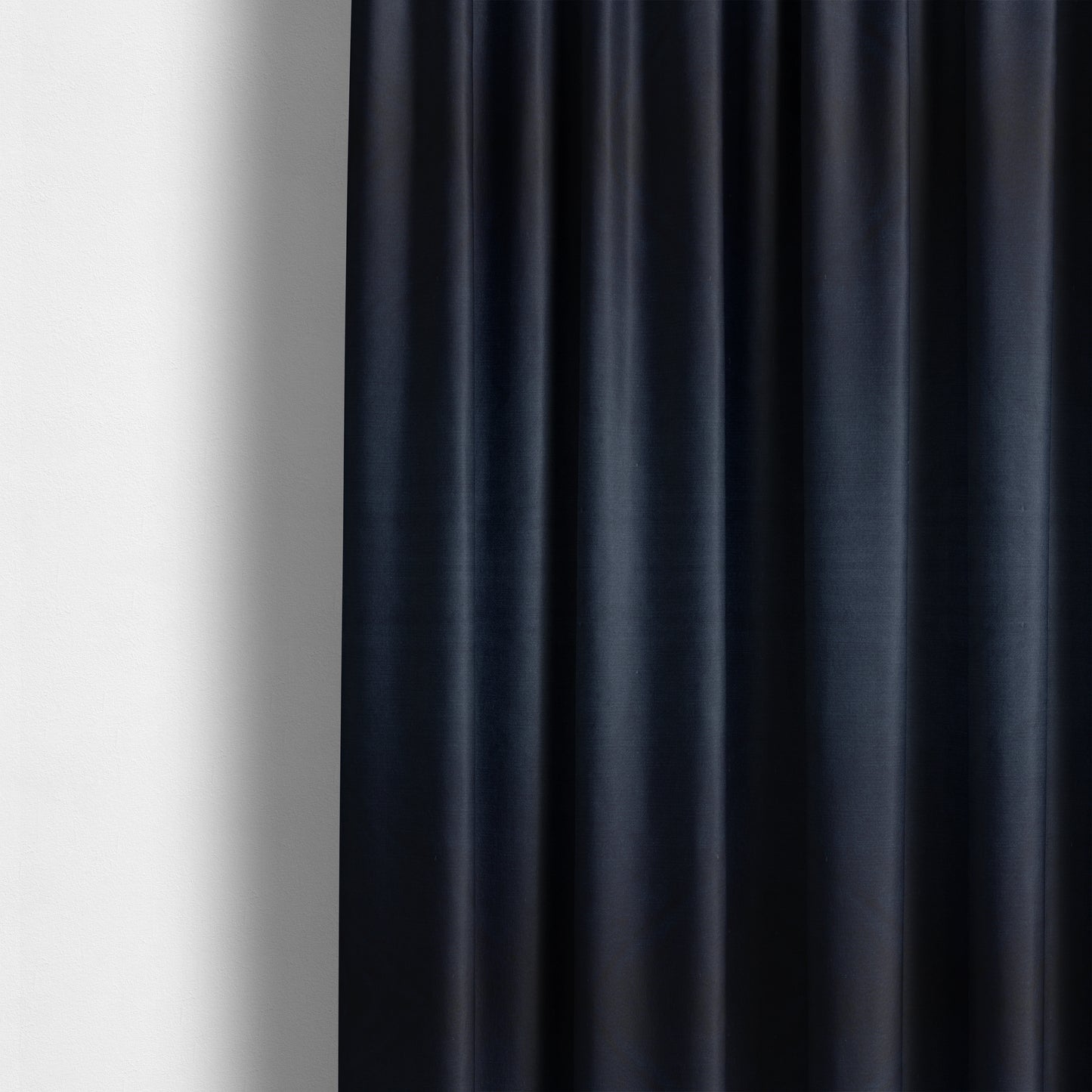 Atlantic Ribbed Textured Plain Cotton Feel Velvet Blue Upholstery Fabric CTR-2564 - Made To Measure Curtains