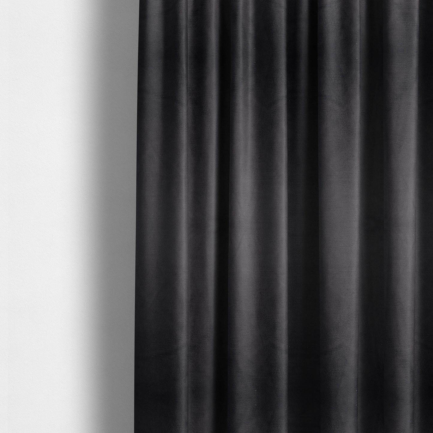 Atlantic Ribbed Textured Plain Cotton Feel Velvet Grey Upholstery Fabric CTR-2565 - Made To Measure Curtains