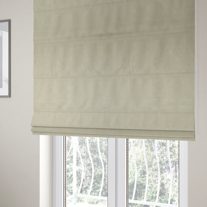 Atlantic Ribbed Textured Plain Cotton Feel Velvet Silver Upholstery Fabric CTR-2566 - Roman Blinds